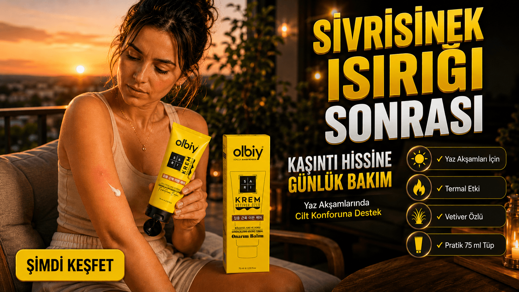 Olbiy Sarı Krem ile günlük rahatlık hissi