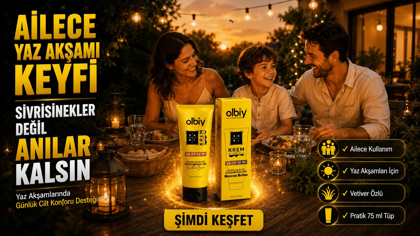 Olbiy Sarı Krem günlük termal konfor