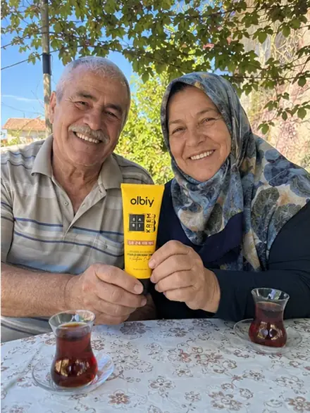 Olbiy Sarı Krem mutlu kullanıcı